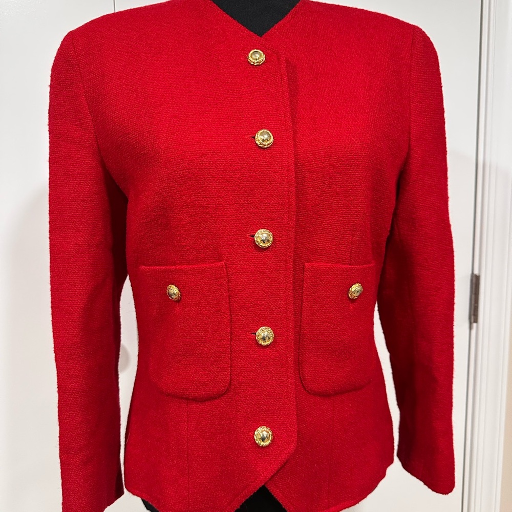 Elegant Red Women's Jacket